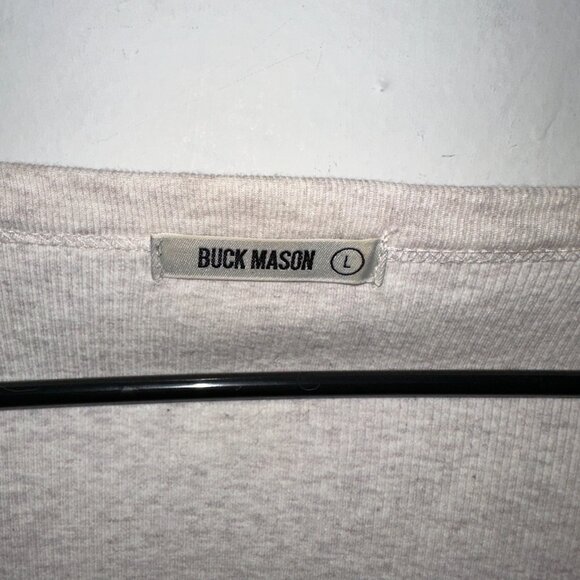 Buck Mason Surplus Scoopneck Ribbed Long Sleeve Top - Picture 5 of 7